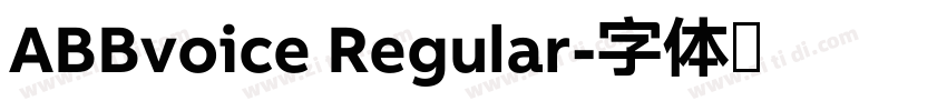 ABBvoice Regular字体转换
